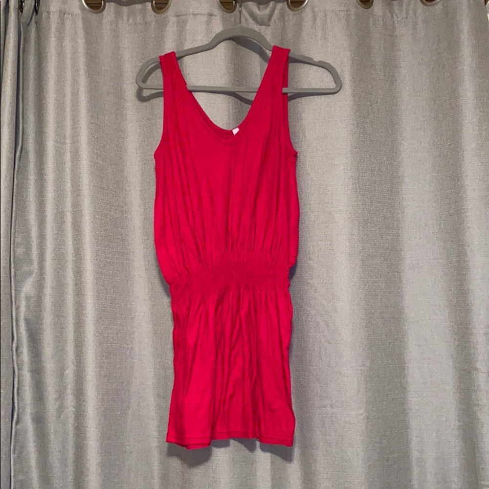 Cute dark pink day dress